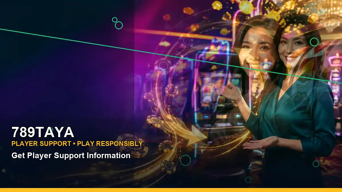 789TAYA first casino deposit and wallet options featuring an adult Filipina casino host with a right-framed composition